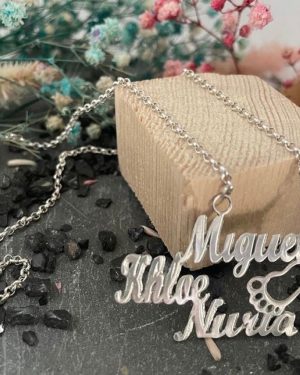 Colgante Khloe, Miguel y Nuria