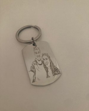 Llavero grabado acero inoxidable